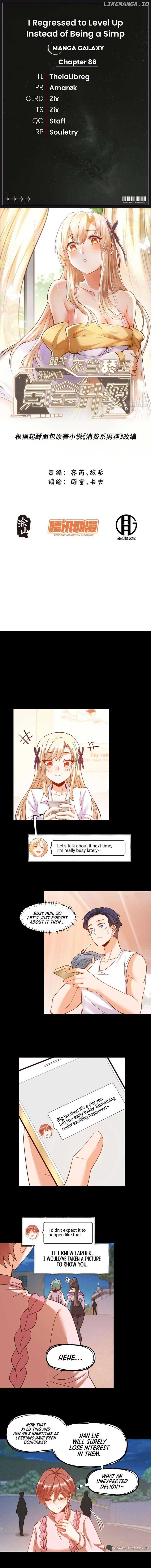 I Regressed to Level Up Instead of Being a Simp Chapter 86 - Page 1