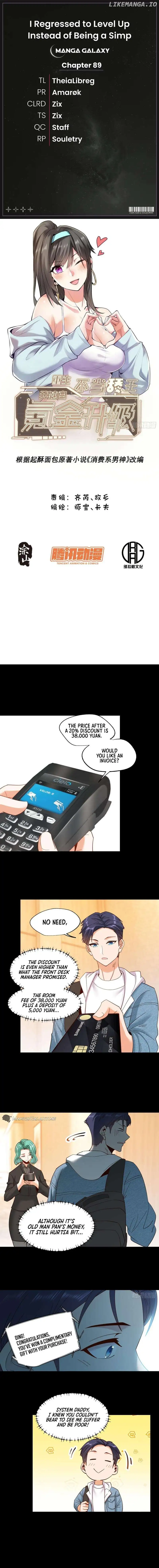 I Regressed to Level Up Instead of Being a Simp Chapter 89 - Page 1