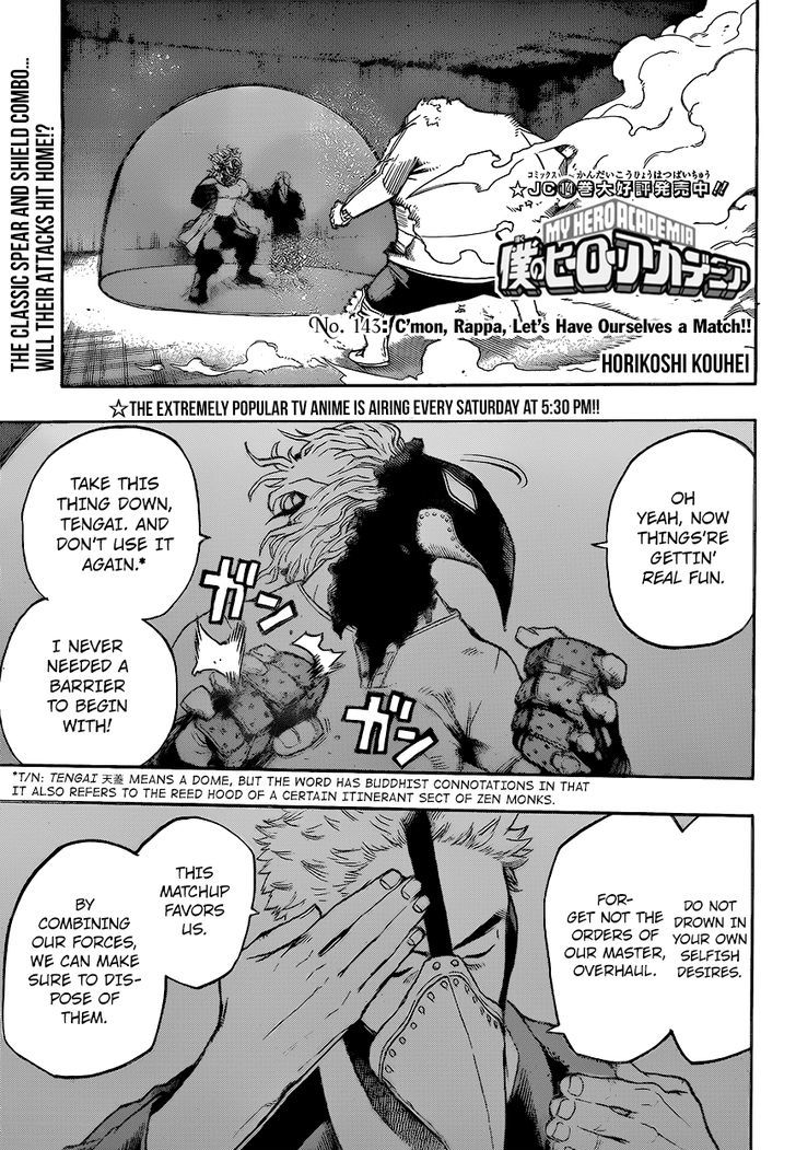 My Hero Academia Chapter 143 - Page 1