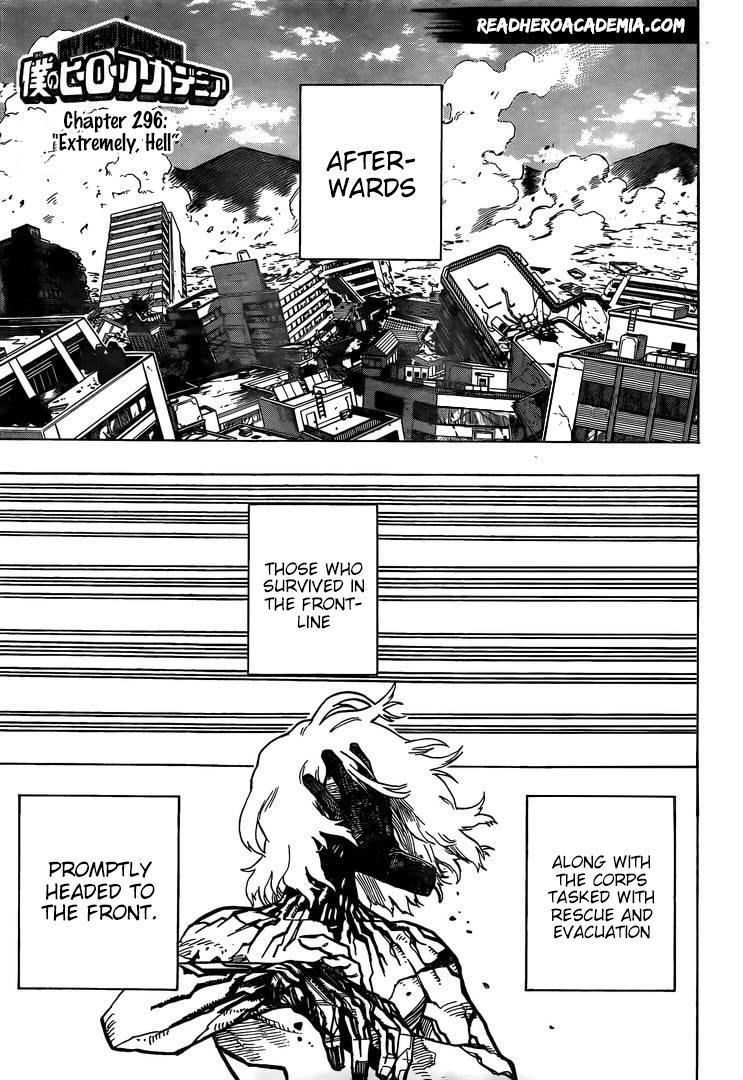 My Hero Academia Chapter 296 - Page 1