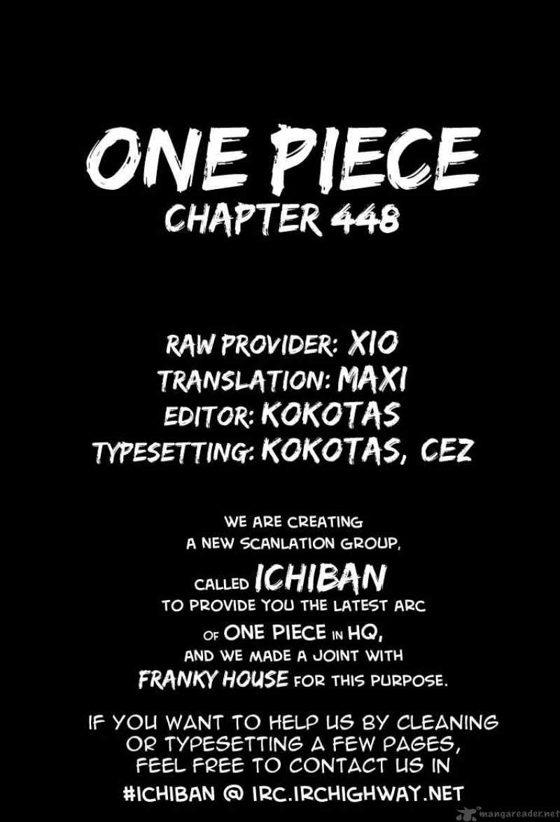 One Piece Chapter 448 - Page 19