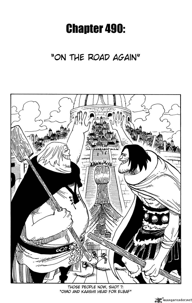 One Piece Chapter 490 - Page 1