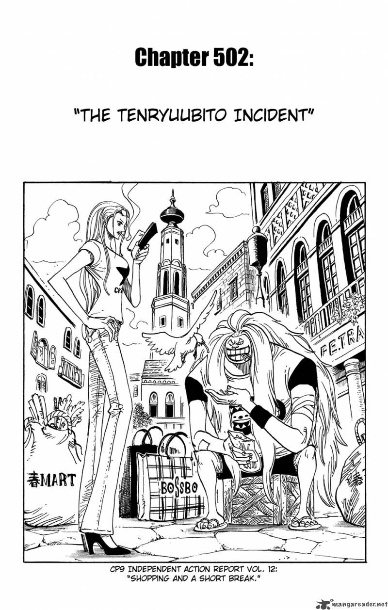 One Piece Chapter 502 - Page 1