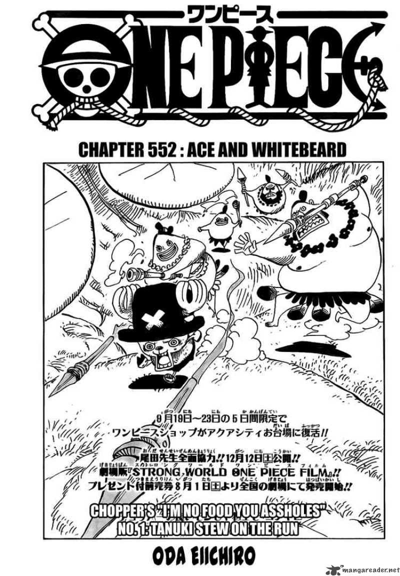 One Piece Chapter 552 - Page 1
