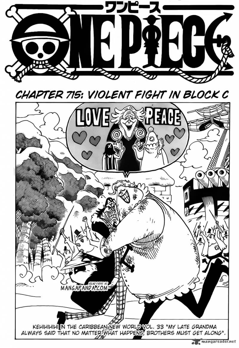 One Piece Chapter 715 - Page 3