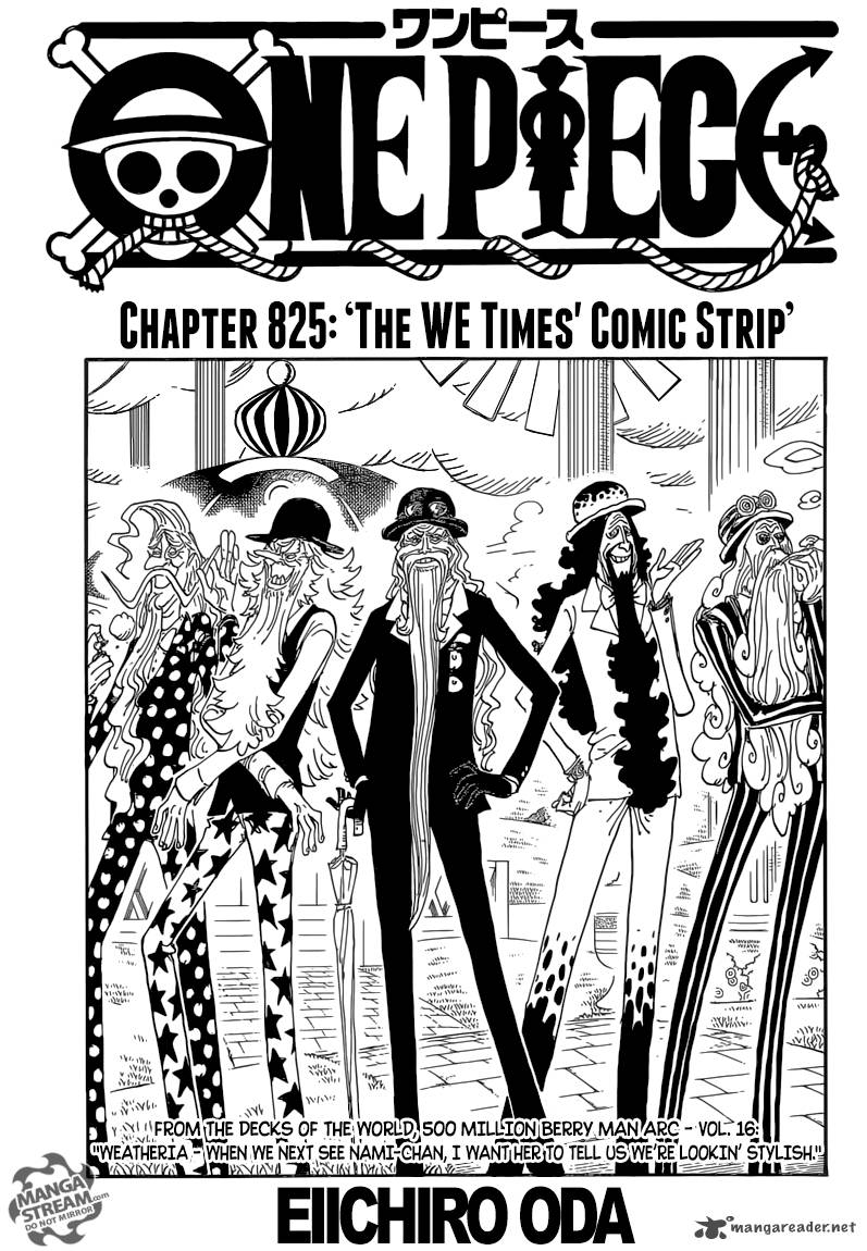 One Piece Chapter 825 - Page 1