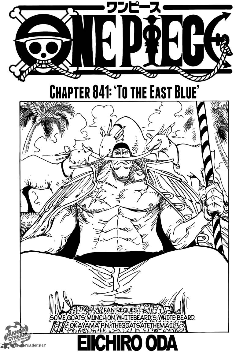 One Piece Chapter 841 - Page 1