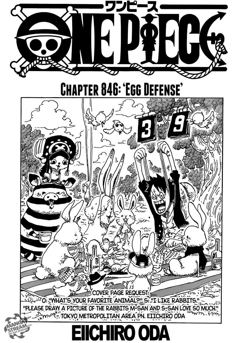 One Piece Chapter 846 - Page 1