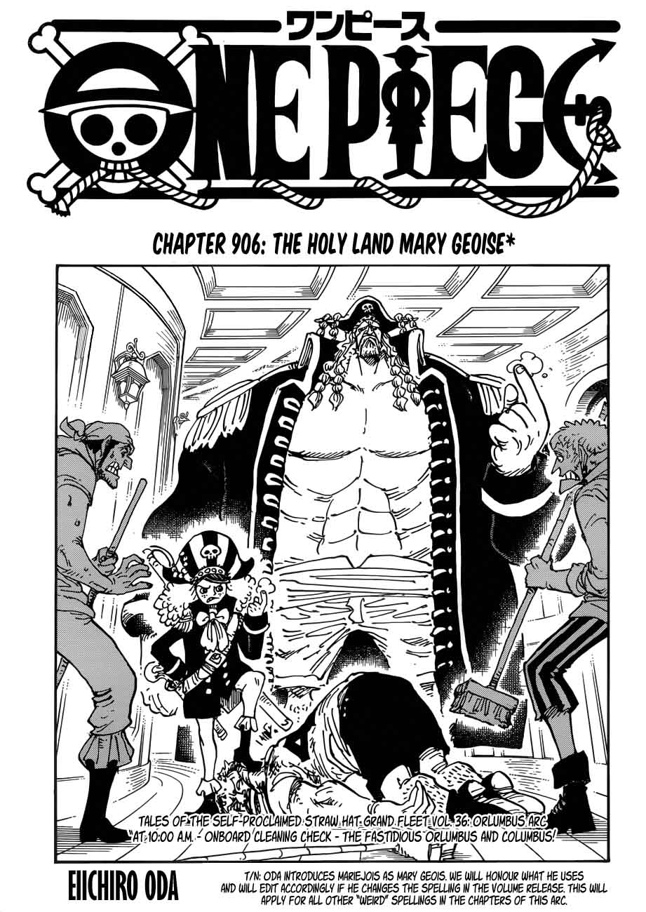 One Piece Chapter 906 - Page 1