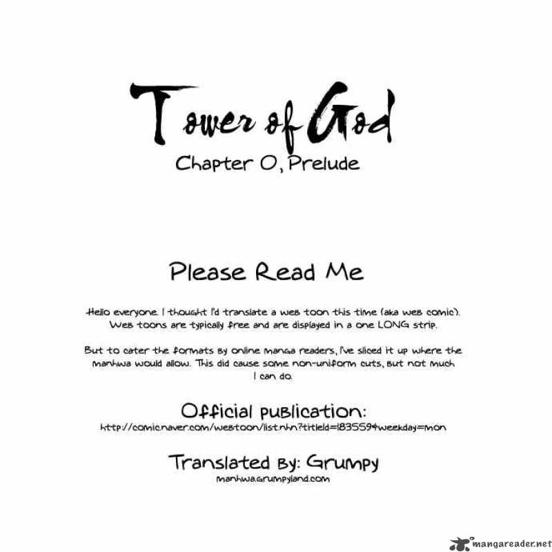 Tower of God Chapter 1 - Page 1