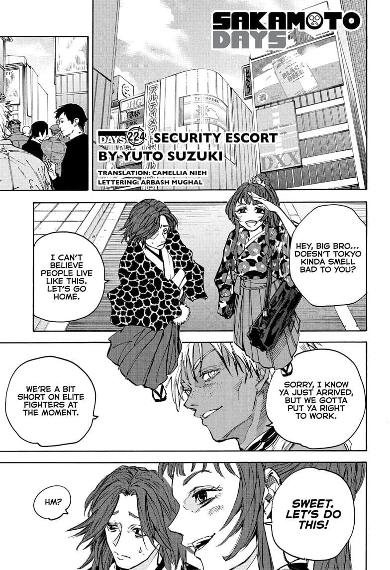 Sakamoto Days Chapter 224 - Page 1