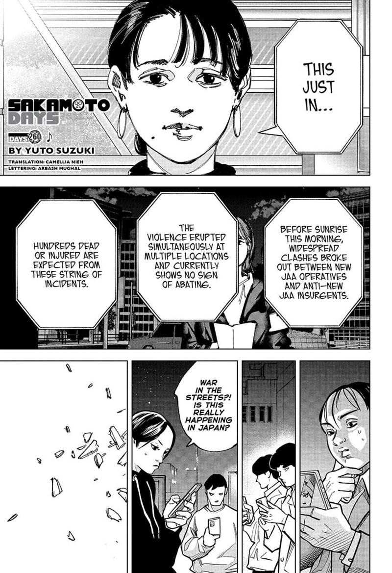 Sakamoto Days Chapter 260 - Page 1