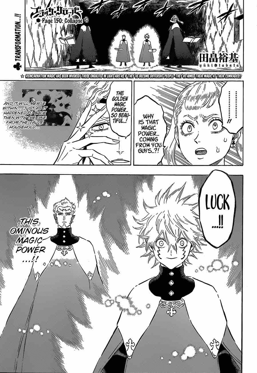 Black Clover Chapter 150 - Page 1