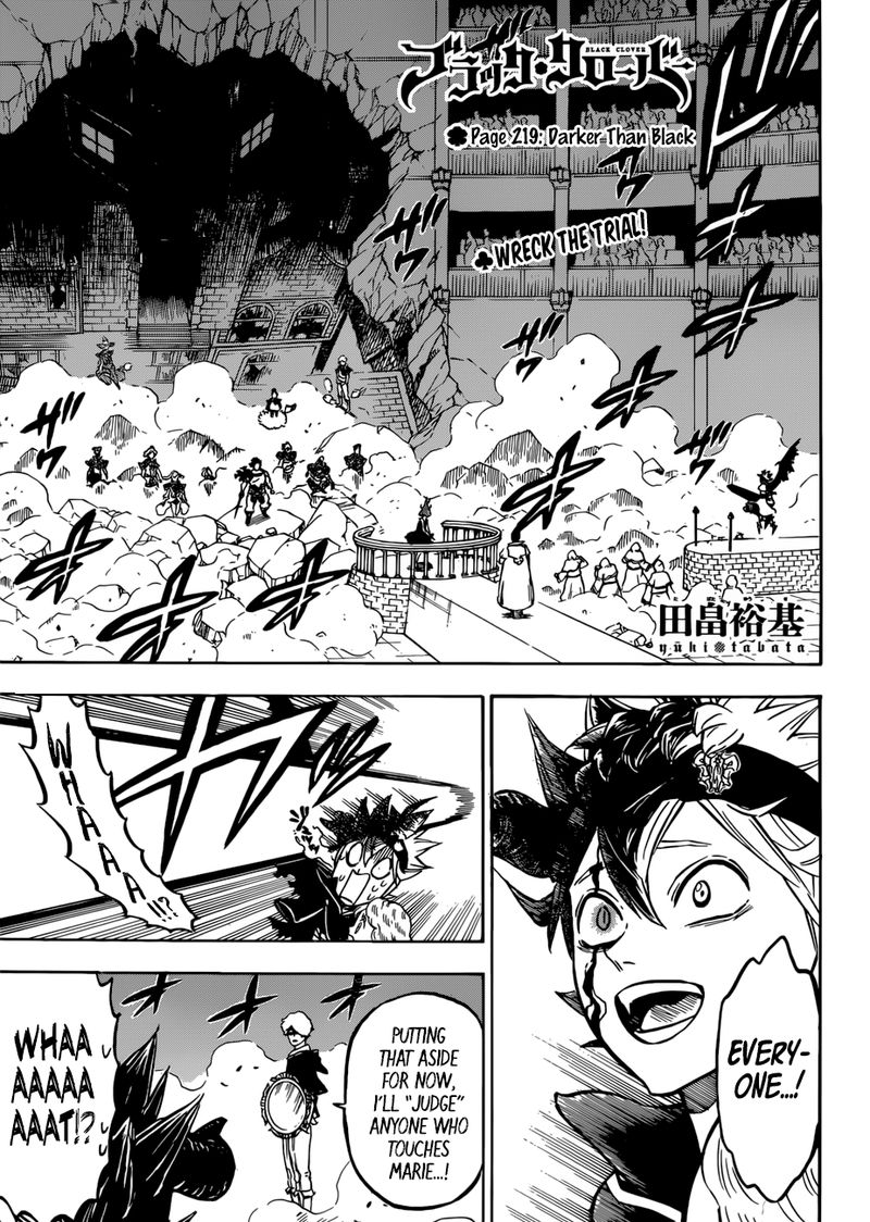 Black Clover Chapter 219 - Page 1