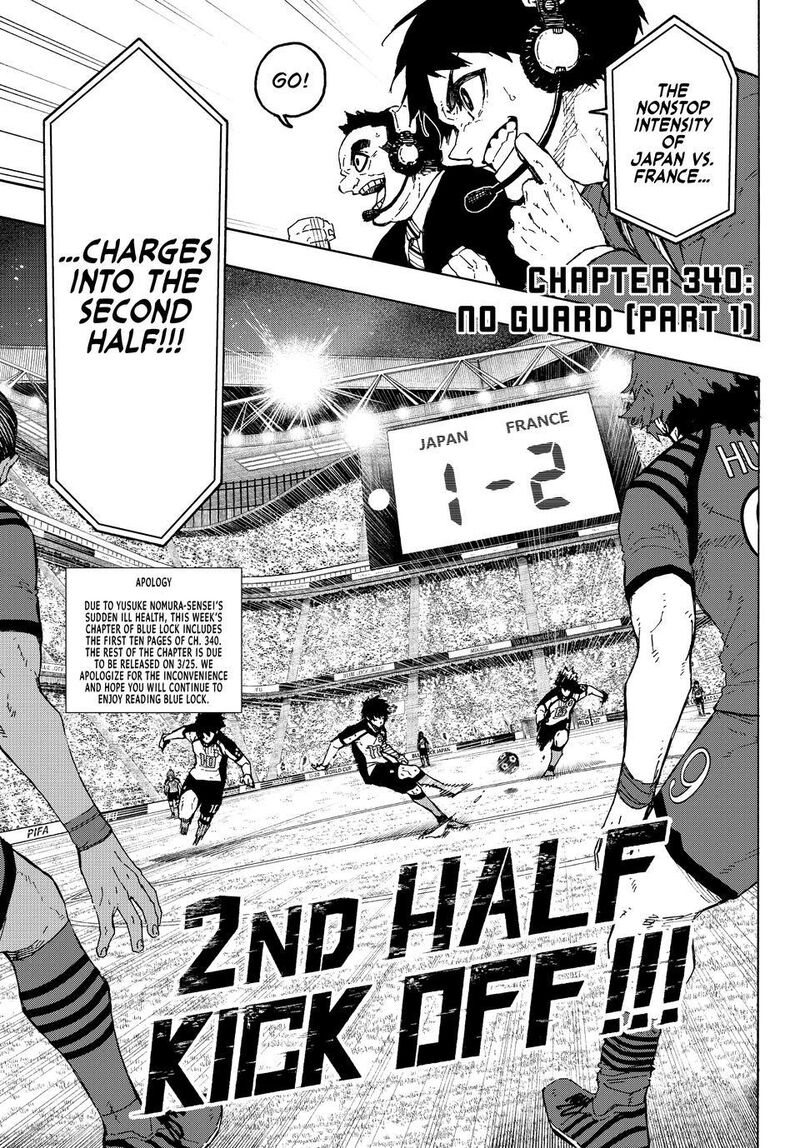 Blue Lock Chapter 340 - Page 1