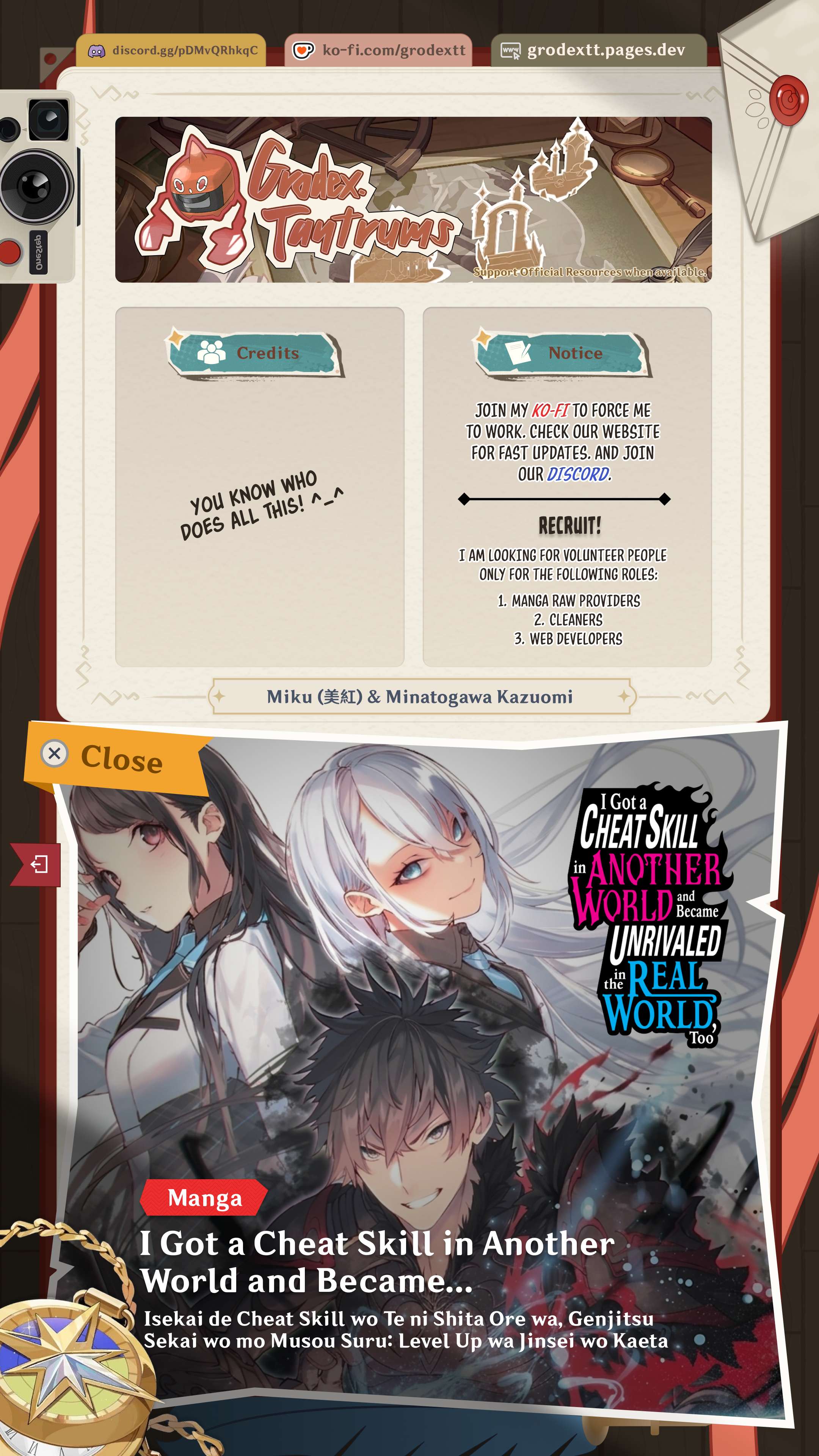 Isekai De Cheat Skill Wo Te Ni Shita Ore Wa, Genjitsu Sekai Wo Mo Musou Suru ~Level Up Wa Jinsei Wo Kaeta~ Chapter 37.2 - Page 1