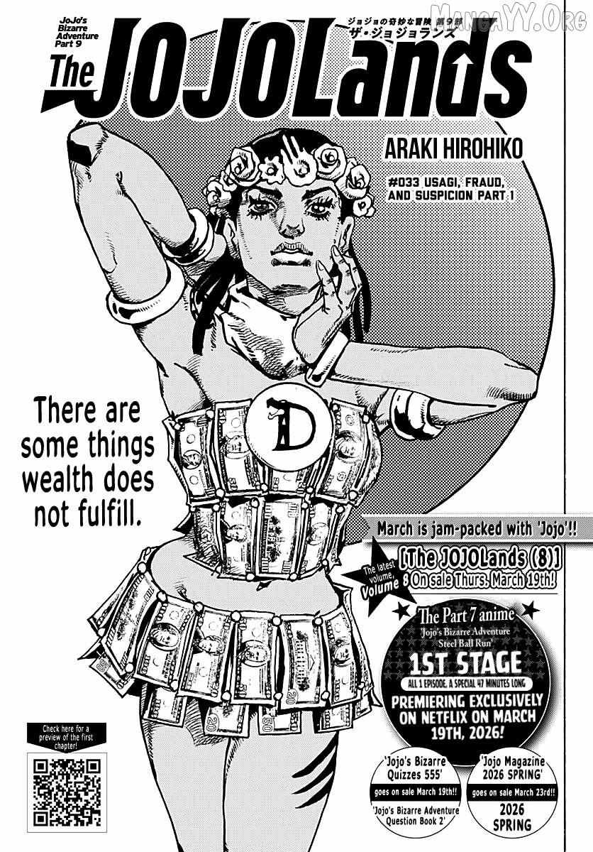 Jojo’s Bizarre Adventure Part 9 – The Jojolands Chapter 33 - Page 1