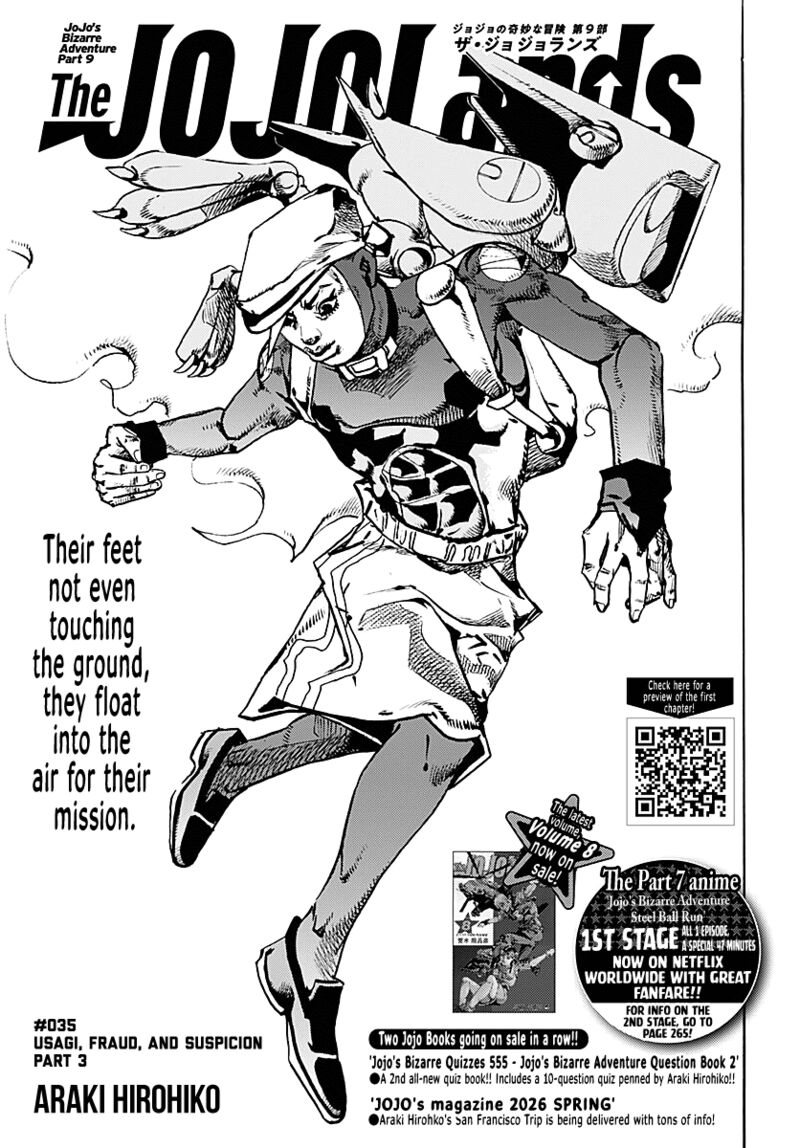 Jojo’s Bizarre Adventure Part 9 – The Jojolands Chapter 35 - Page 1