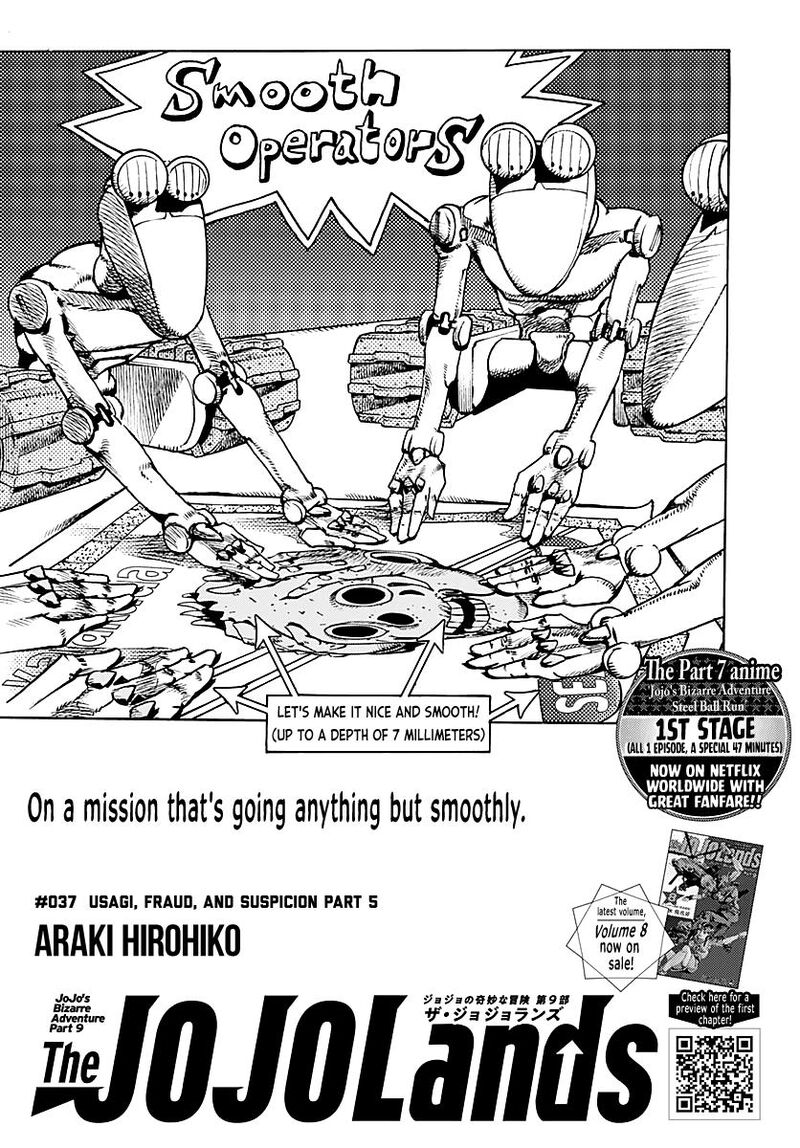 Jojo’s Bizarre Adventure Part 9 – The Jojolands Chapter 37 - Page 1