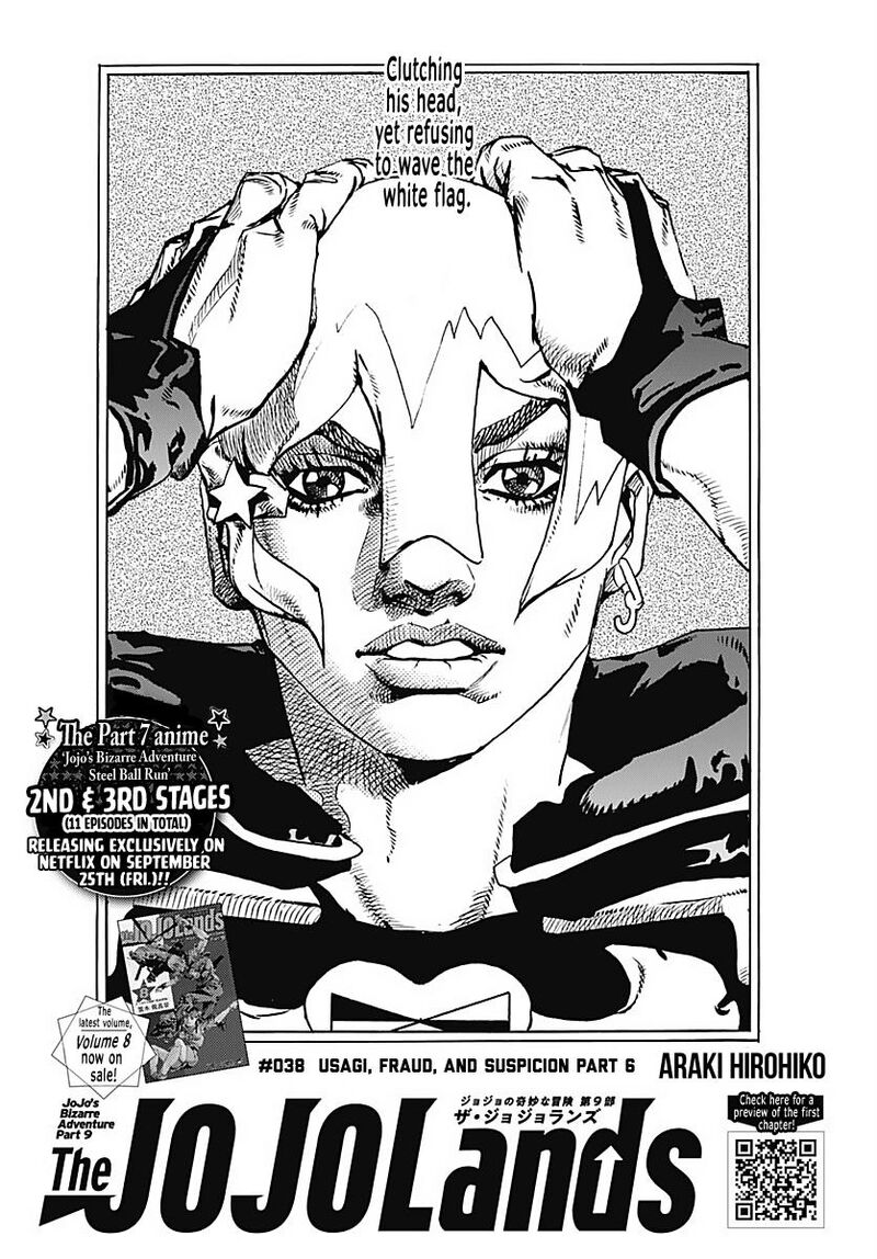 Jojo’s Bizarre Adventure Part 9 – The Jojolands Chapter 38 - Page 1