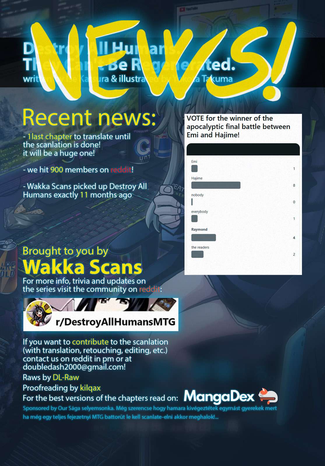 Destroy All Of Humanity. It Can’t Be Regenerated Chapter 70 - Page 1