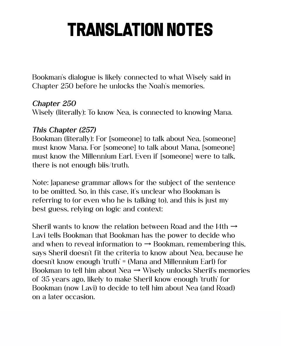 D.gray-Man Chapter 257 - Page 36