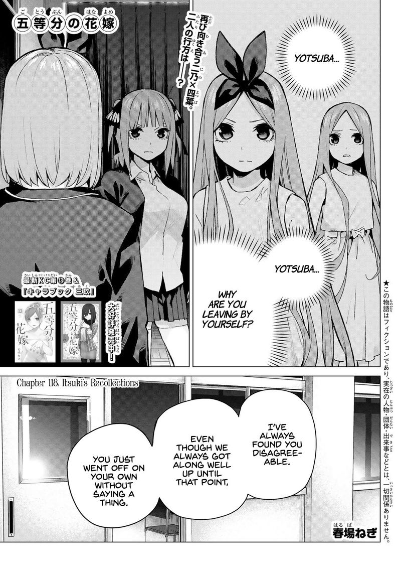 The Quintessential Quintuplets Chapter 118 - Page 2