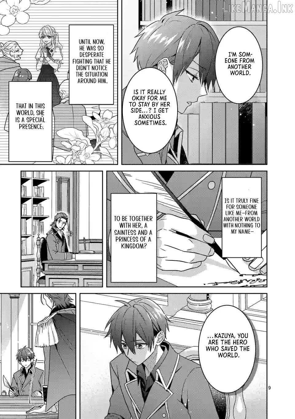 Onimotsu to Yobareta Tensei Hime wa, Shoukan Yuusha ni Koi wo Shite Seijo ni Narimashita Chapter 11 - Page 9