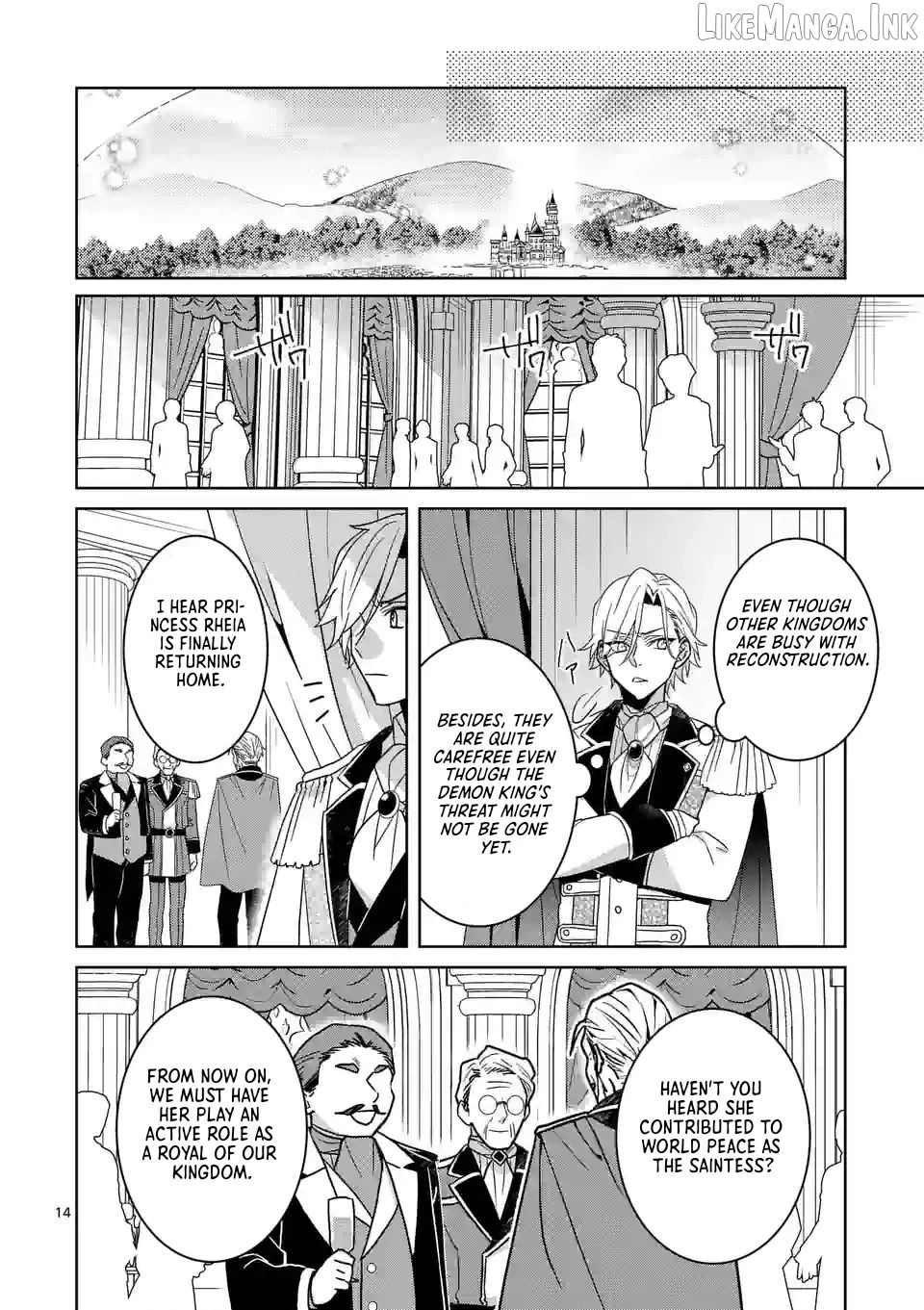 Onimotsu to Yobareta Tensei Hime wa, Shoukan Yuusha ni Koi wo Shite Seijo ni Narimashita Chapter 12 - Page 14