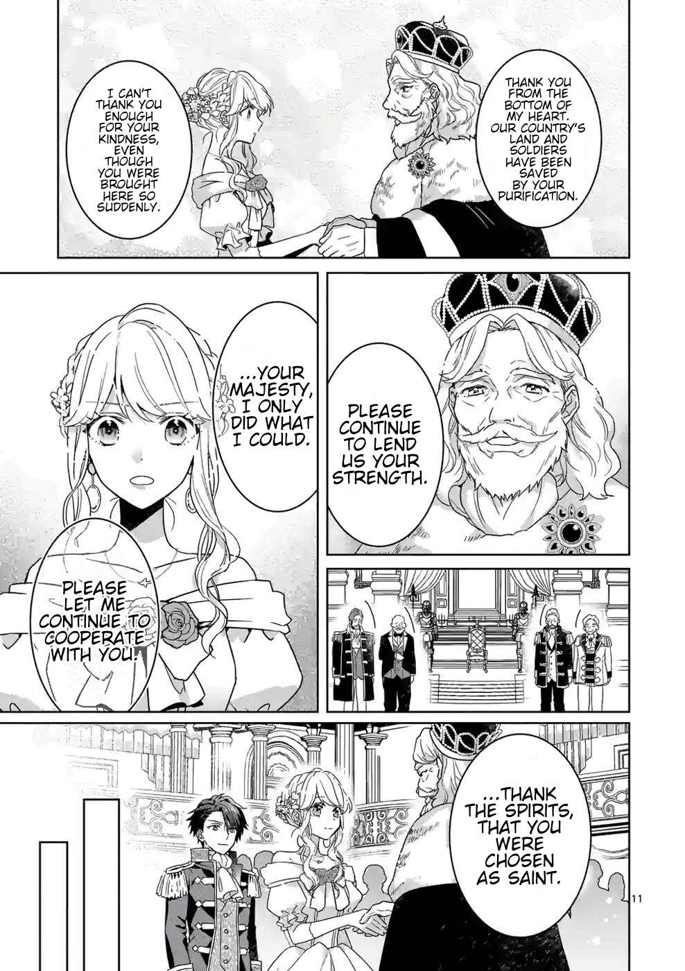 Onimotsu to Yobareta Tensei Hime wa, Shoukan Yuusha ni Koi wo Shite Seijo ni Narimashita Chapter 7 - Page 12
