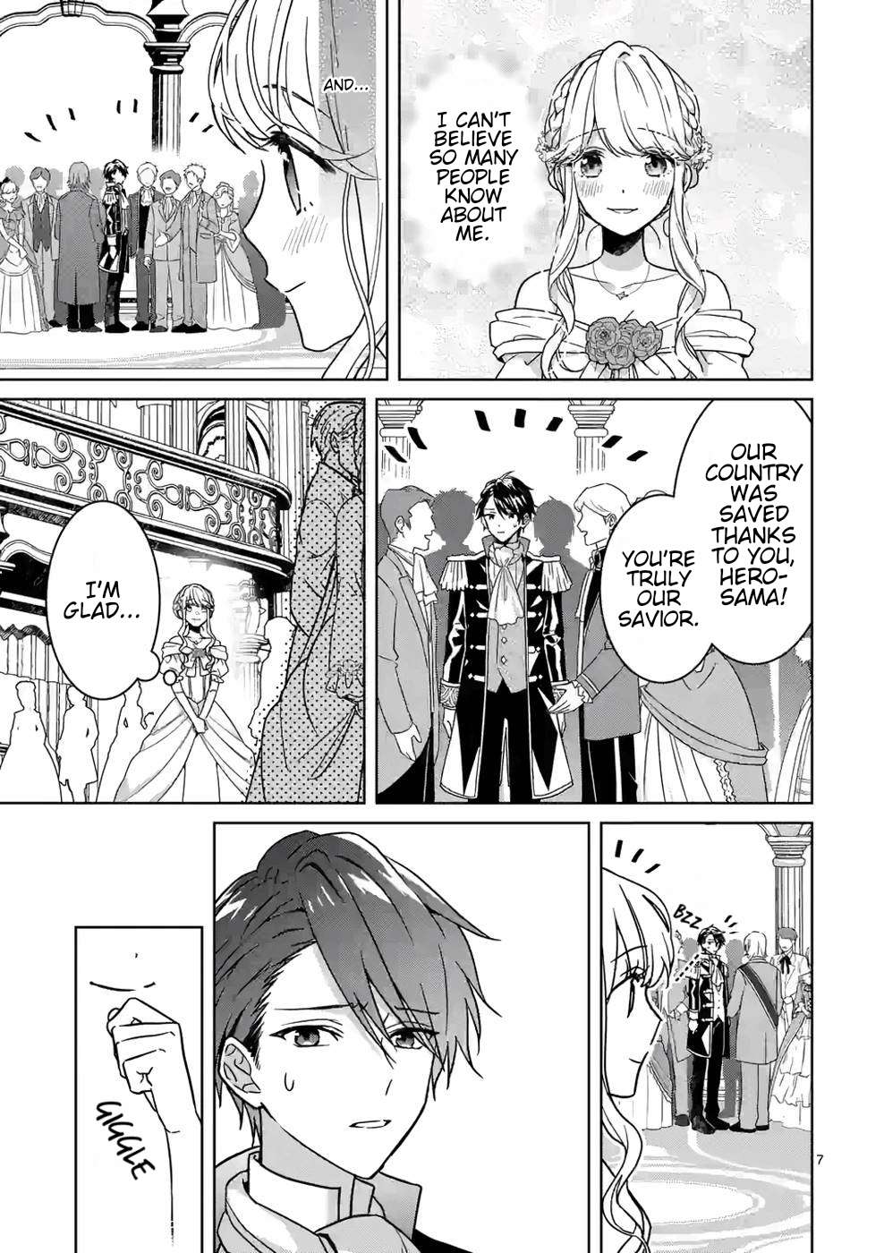 Onimotsu to Yobareta Tensei Hime wa, Shoukan Yuusha ni Koi wo Shite Seijo ni Narimashita Chapter 7 - Page 8