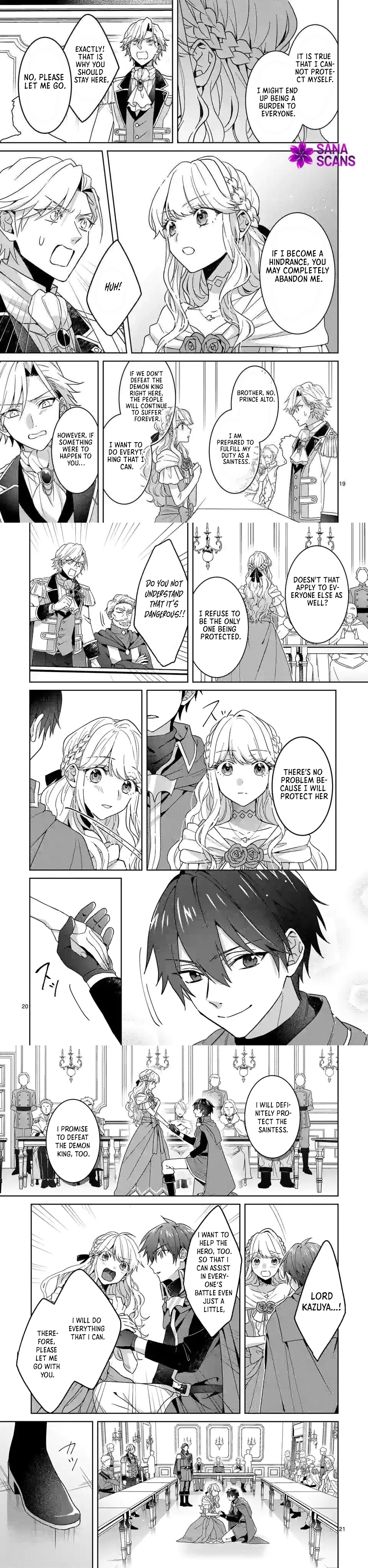Onimotsu to Yobareta Tensei Hime wa, Shoukan Yuusha ni Koi wo Shite Seijo ni Narimashita Chapter 8 - Page 7