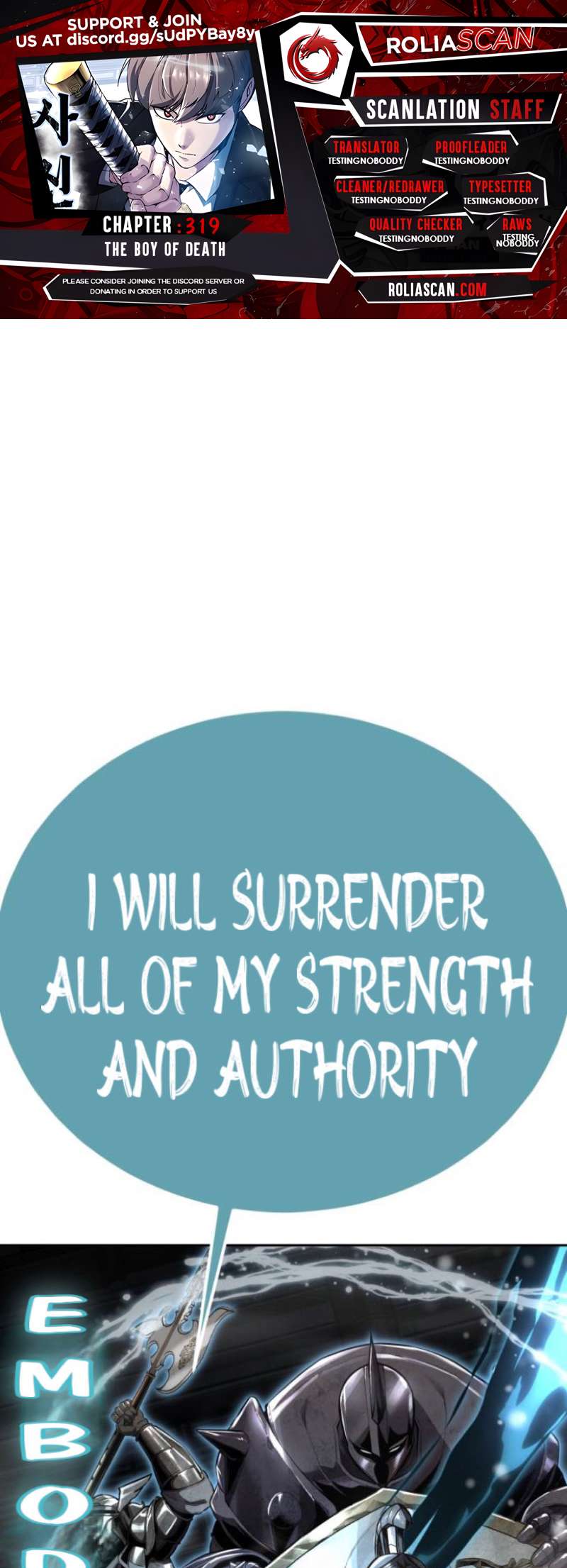 The Boy Of Death Chapter 319 - Page 1