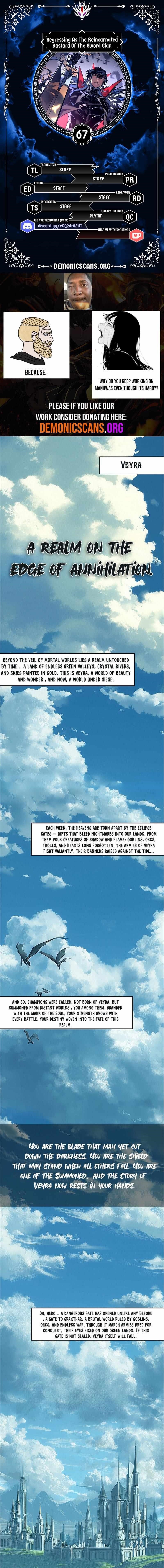 Regressing as the Reincarnated Bastard of the Sword Clan Chapter 67 - Page 1