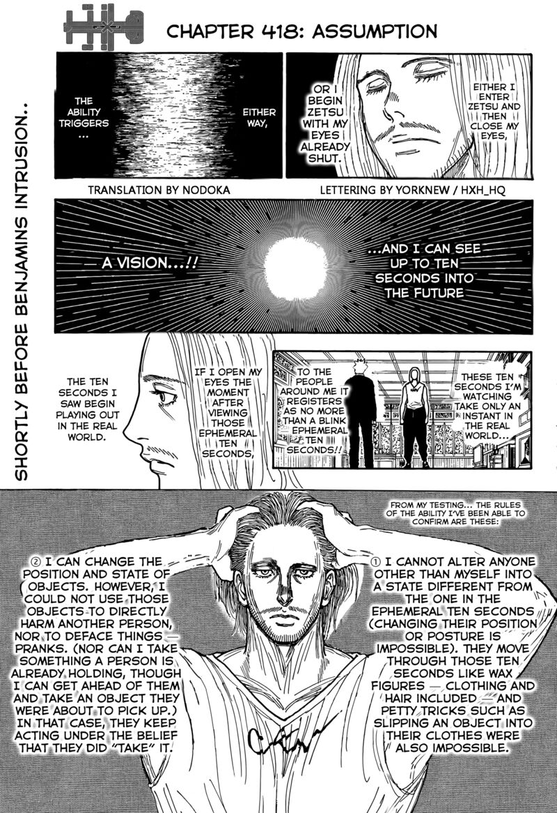 Hunter x Hunter Chapter 418 - Page 1