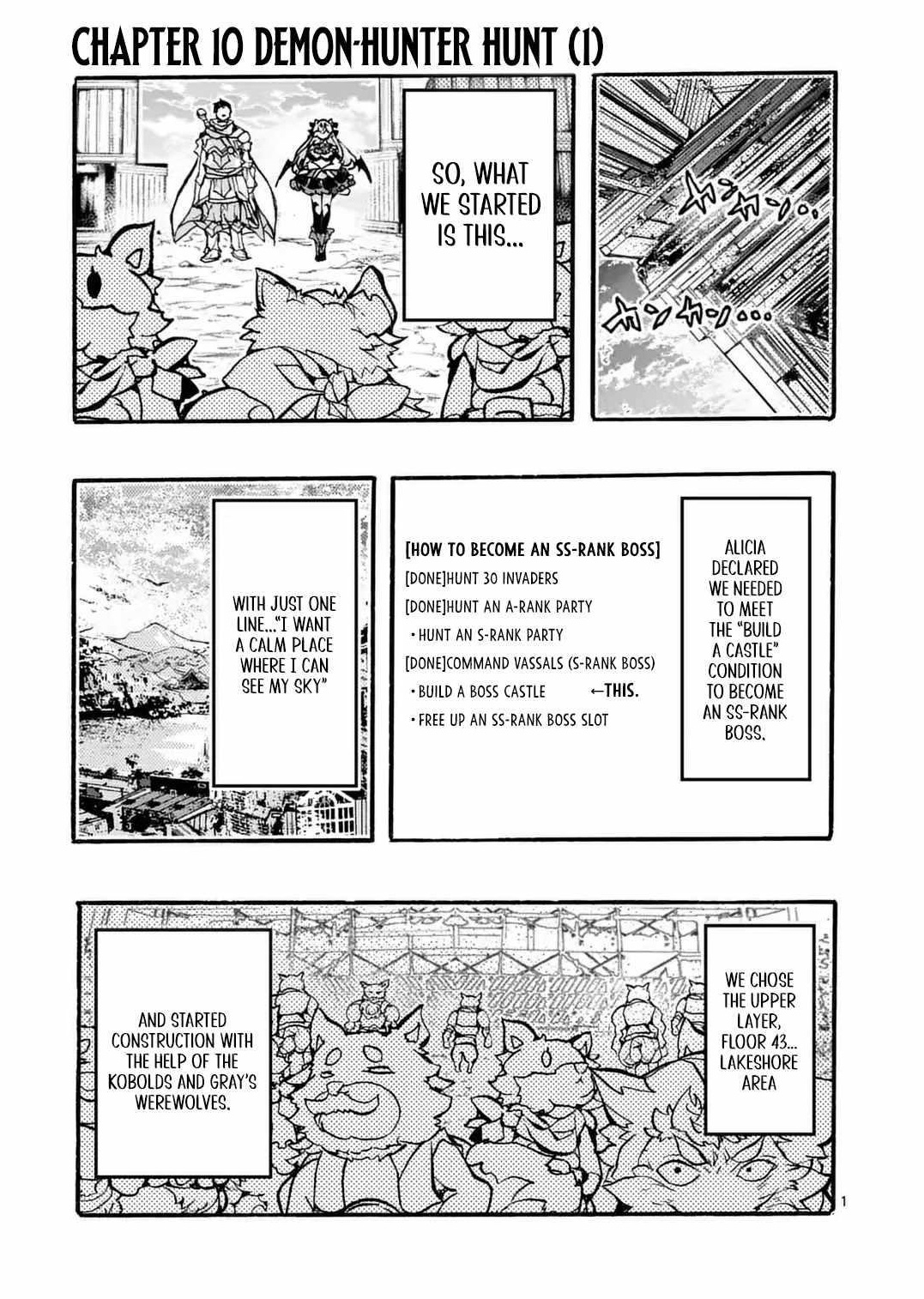 Darkened Hero: Hidden Boss Hunt Chapter 10.1 - Page 1