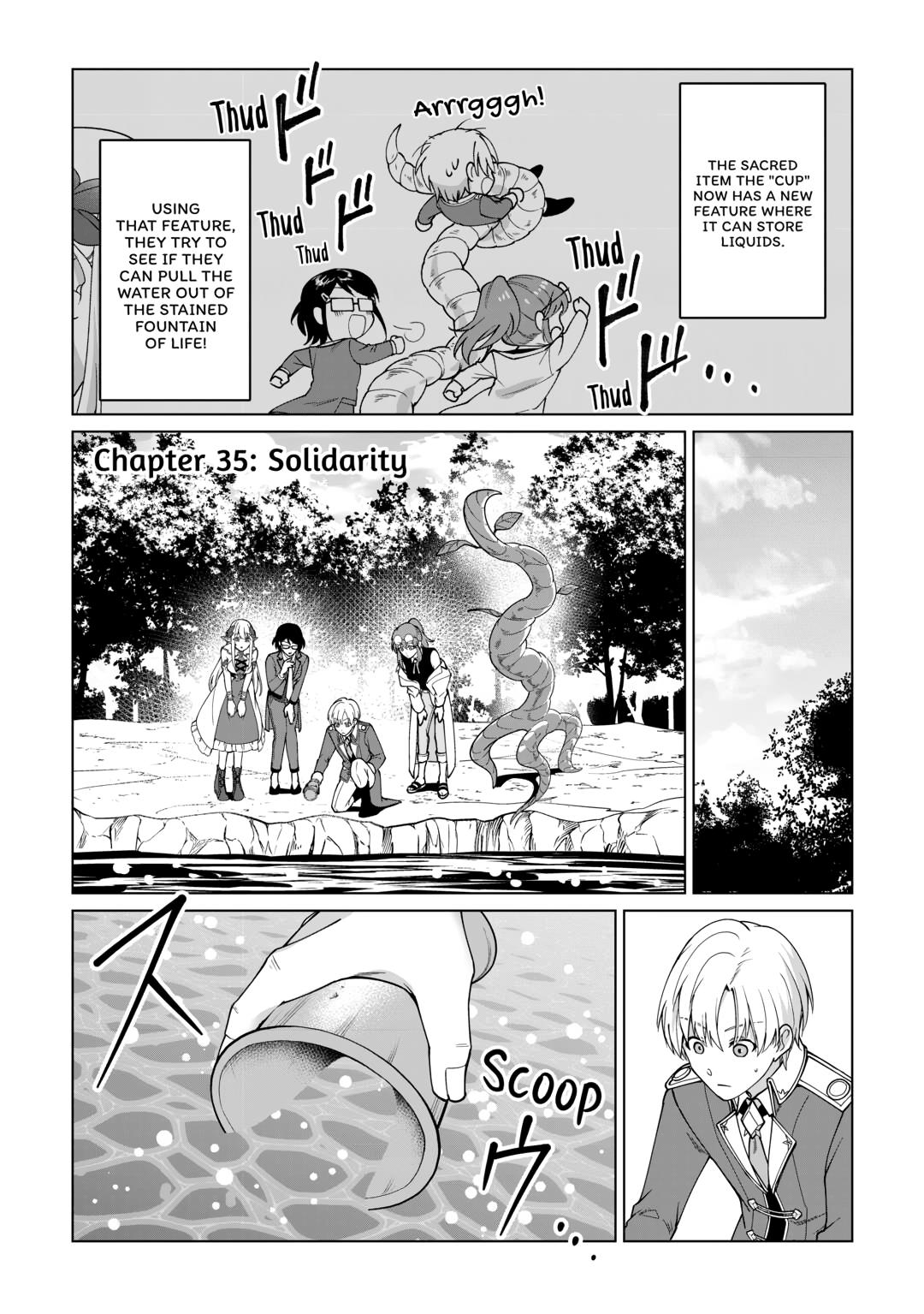 Mizu shika Denai Shingu [Cup] wo Sazukatta Boku wa, Fumou no Ryouchi de Suki ni Ikiru koto ni Shimashita Chapter 35 - Page 1