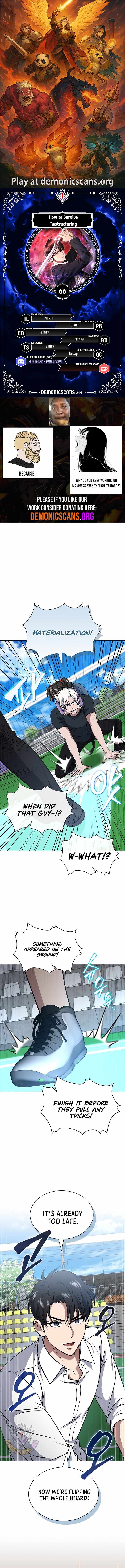 How to Survive Restructuring Chapter 66 - Page 1