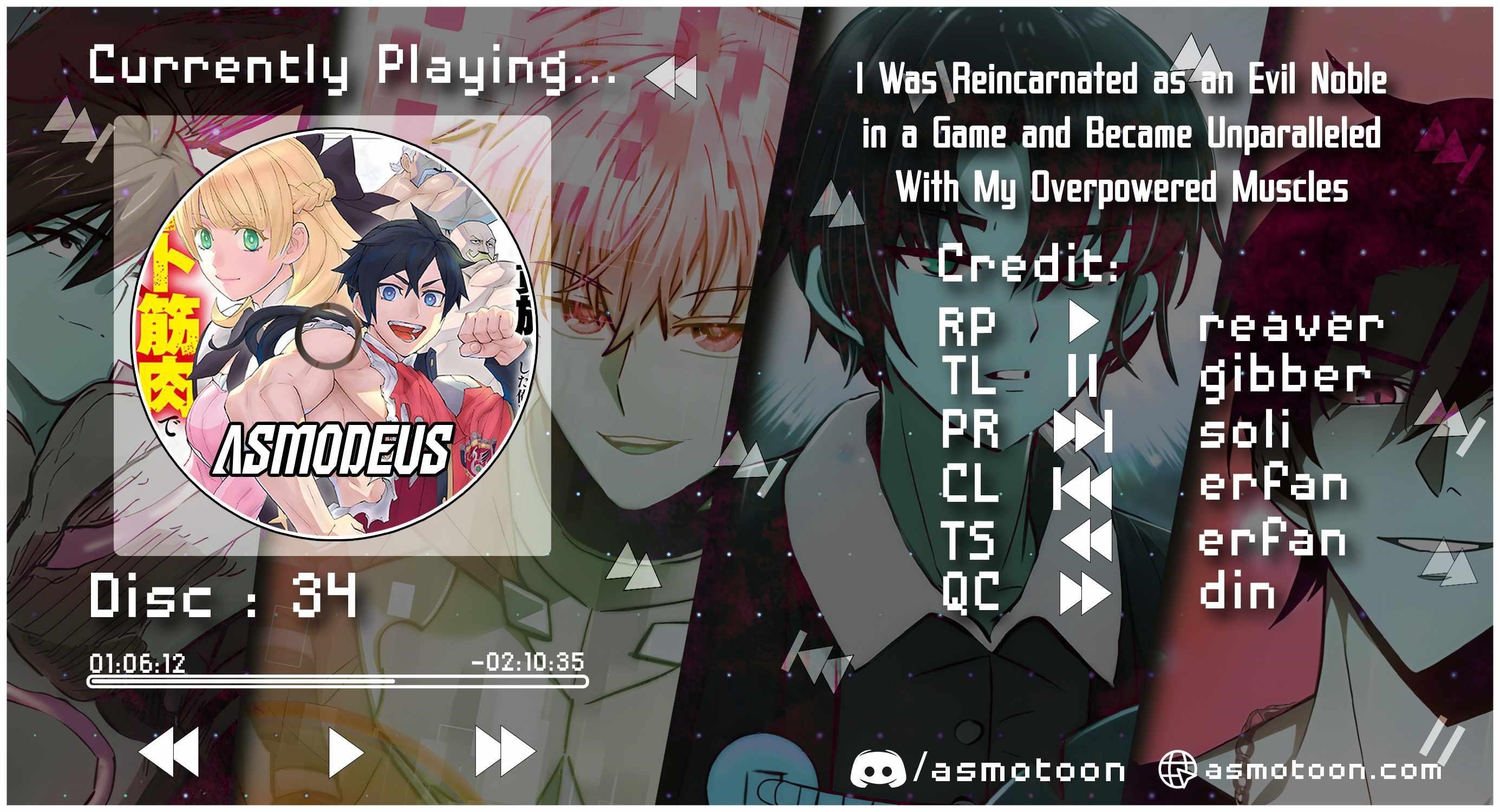 I Was Reincarnated as an Evil Noble in a Game and Became Unparalleled With My Overpowered Muscles Chapter 34 - Page 1