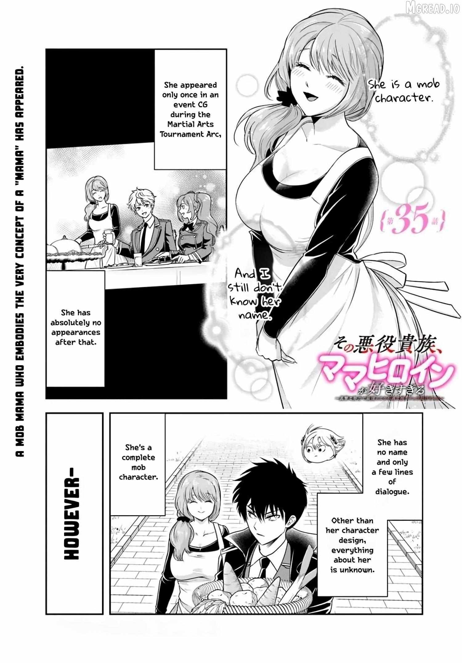 The Villainous Noble Loves Mom Heroines Too Much ~Becoming the Strongest With Sincere Effort to Save Misfortunate Fave Chars~ Chapter 35 - Page 1