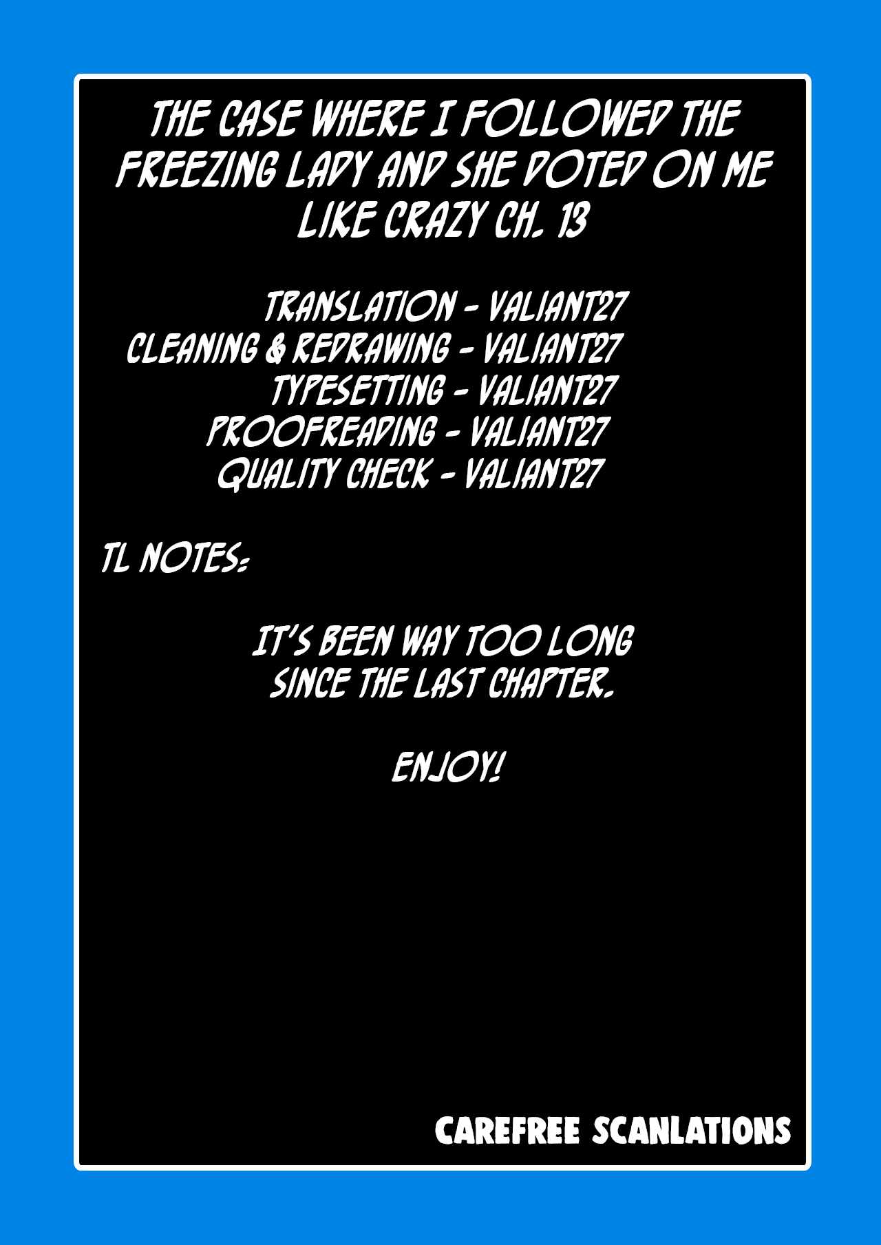 The Case Where I Followed the Freezing Lady and She Doted on Me Like Crazy Chapter 13 - Page 15