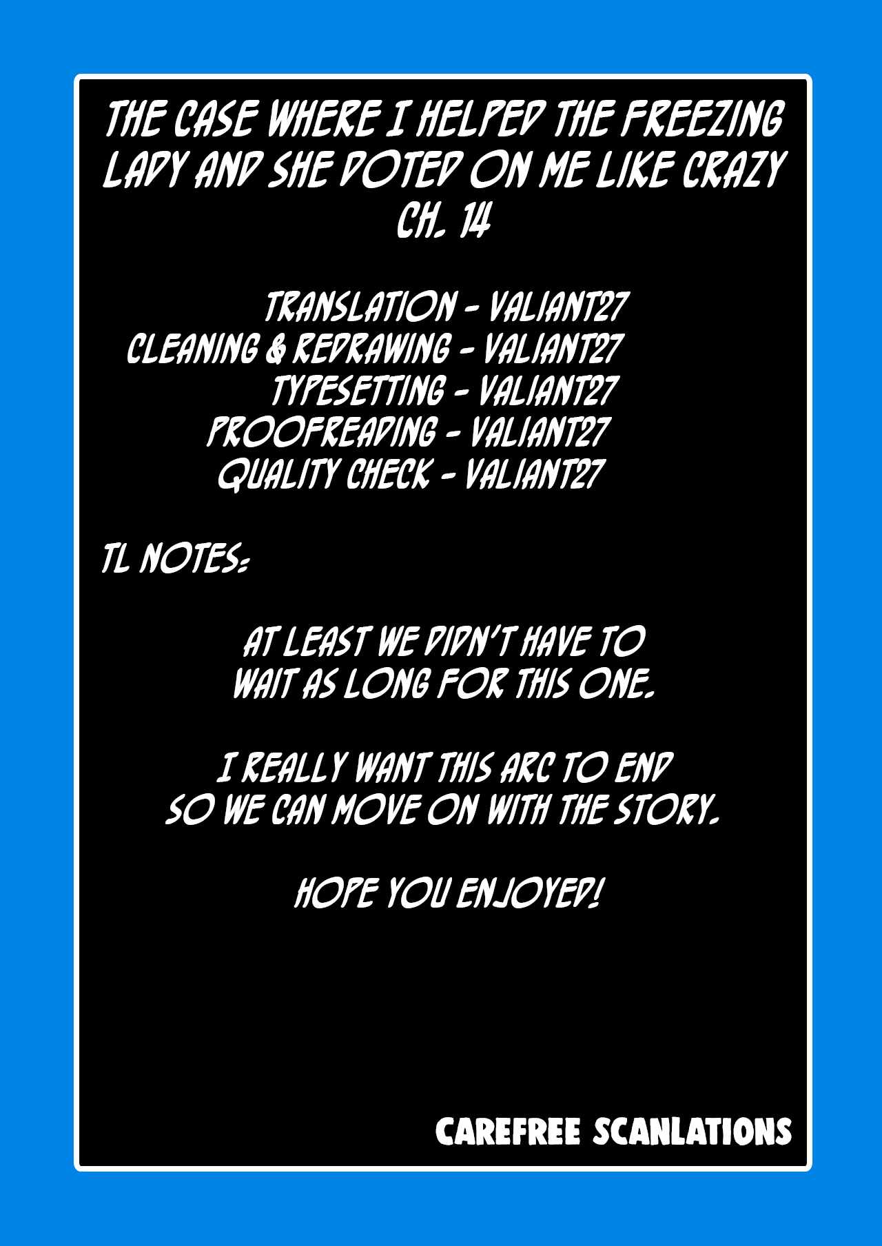 The Case Where I Followed the Freezing Lady and She Doted on Me Like Crazy Chapter 14 - Page 14