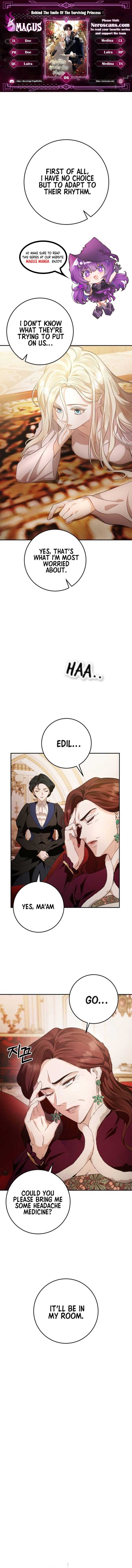 Beneath the Surviving Princess Joyful Facade Chapter 6 - Page 1