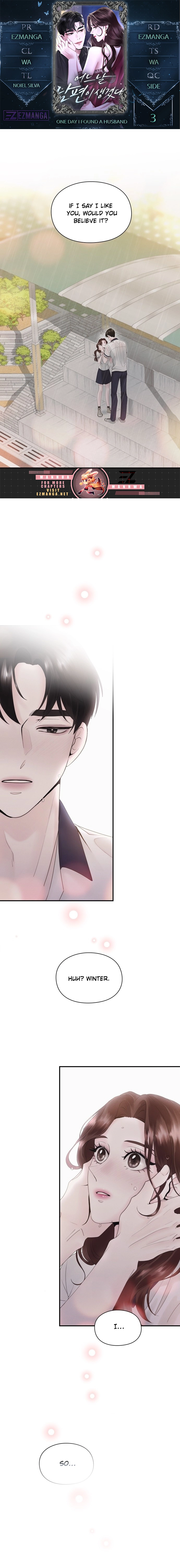 One Day I Found a Husband Chapter 3 - Page 1