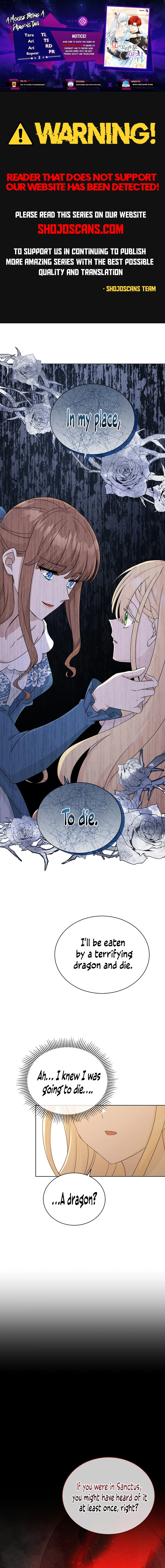 A Mouse Biting a Dragon’s Tail Chapter 3 - Page 1