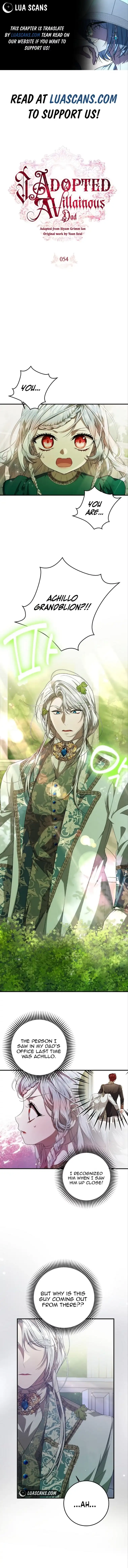 I Adopted a Villainous Dad Chapter 54 - Page 1