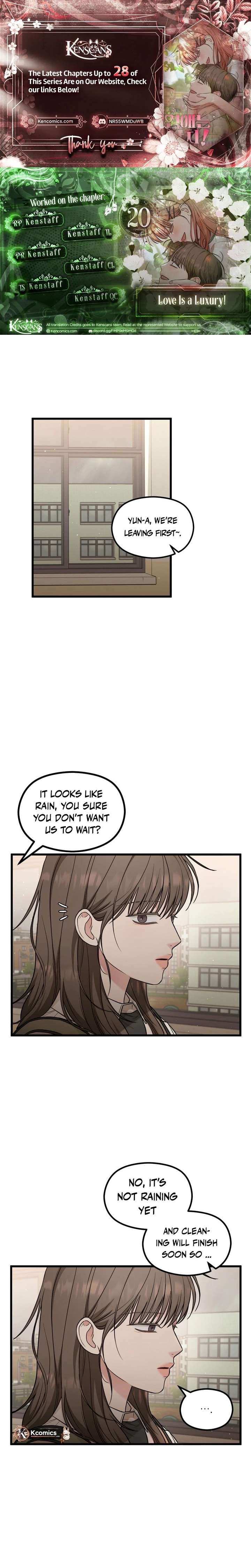 Love Is a Luxury! Chapter 20 - Page 1