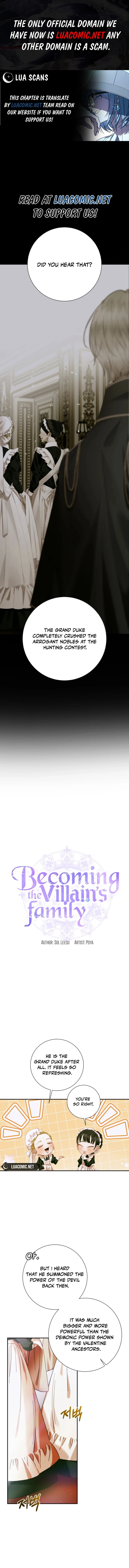 Becoming The Villain’s Family Chapter 112 - Page 1