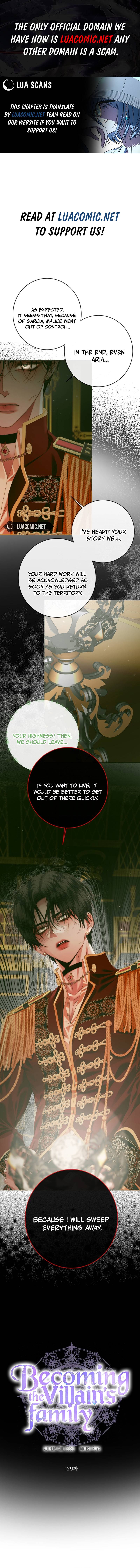 Becoming The Villain’s Family Chapter 129 - Page 1