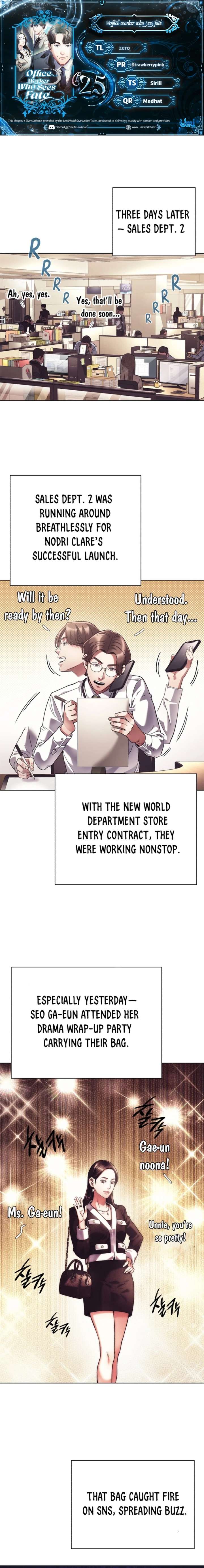 Office Worker Who Sees Fate Chapter 25 - Page 1